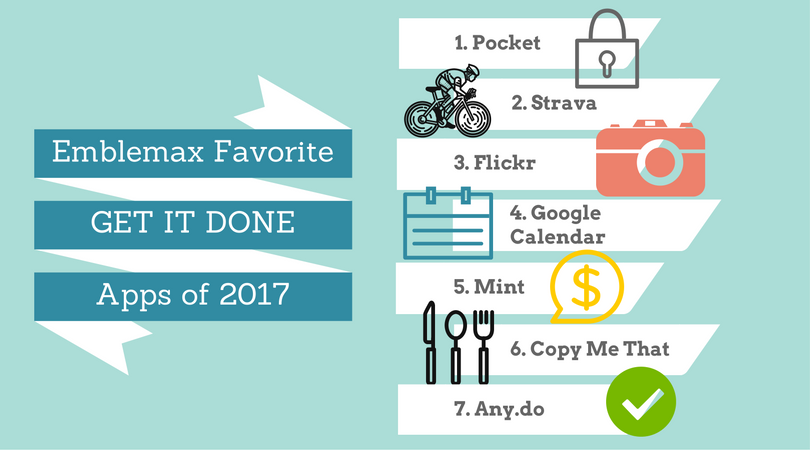List of Emblemax's top 7 favorite organization apps for 2017